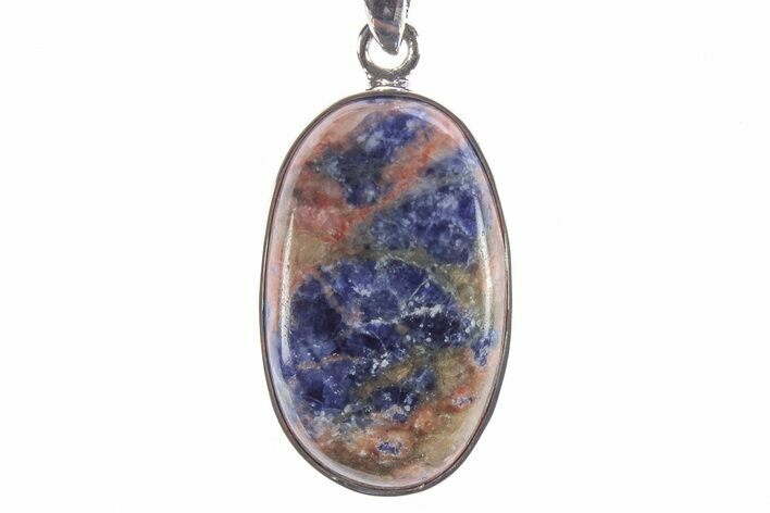 Polished Sodalite Pendant (Necklace) - Sterling Silver #246767